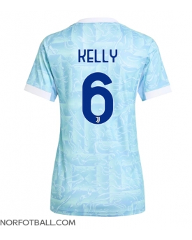 Billige Fotballdrakt Juventus Lloyd Kelly #6 Replika Bortedrakt Dame 2025-26 Kortermet Billige Fotballdrakt Juventus Lloyd Kelly #6 Replika Bortedrakt Dame 2025-26 Kortermet